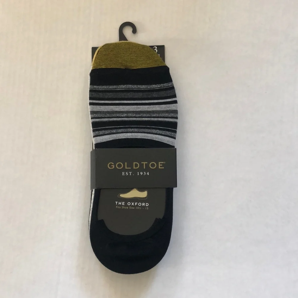 3 pack GoldToe The Oxford no see show socks